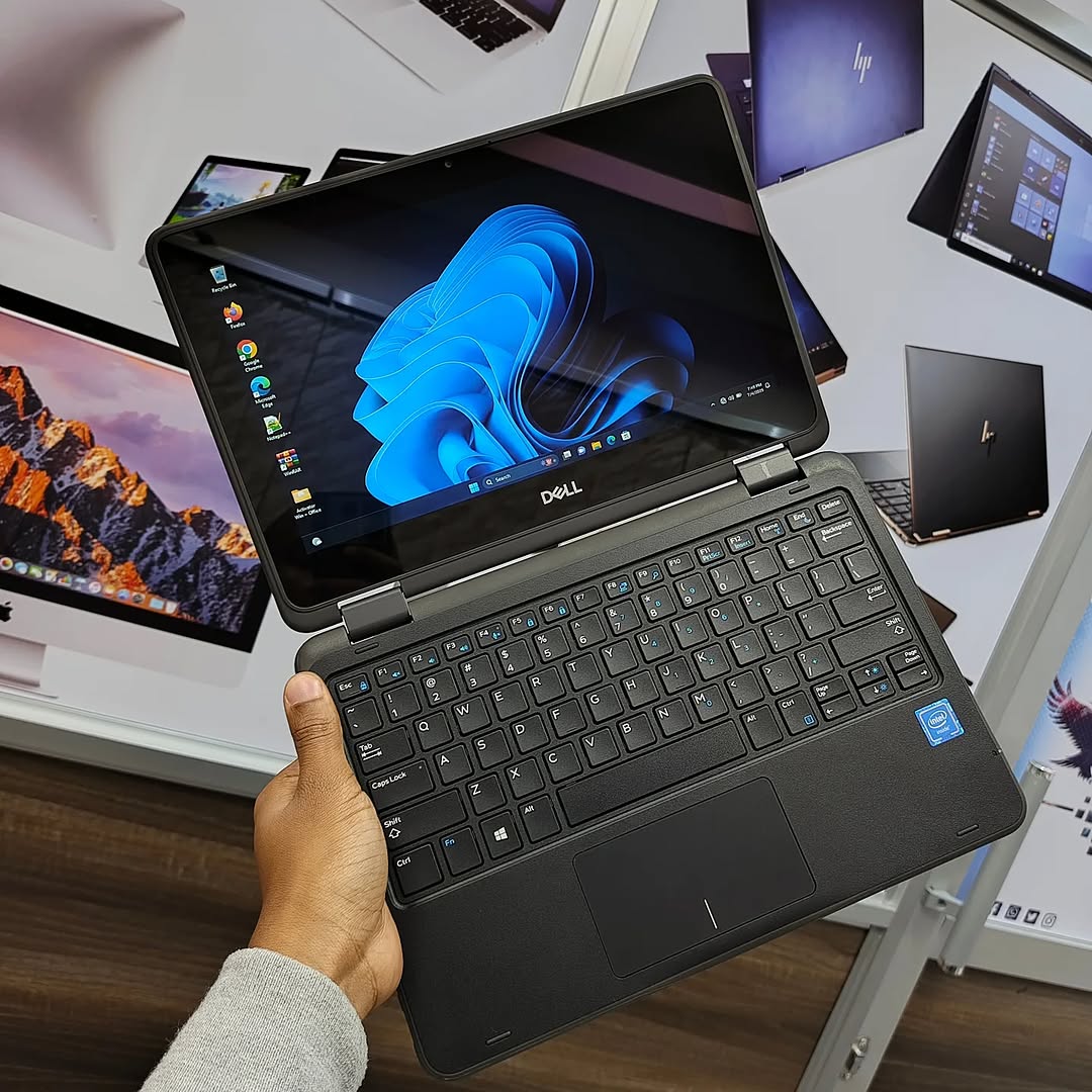 Dell Latitude 3190 open showing display