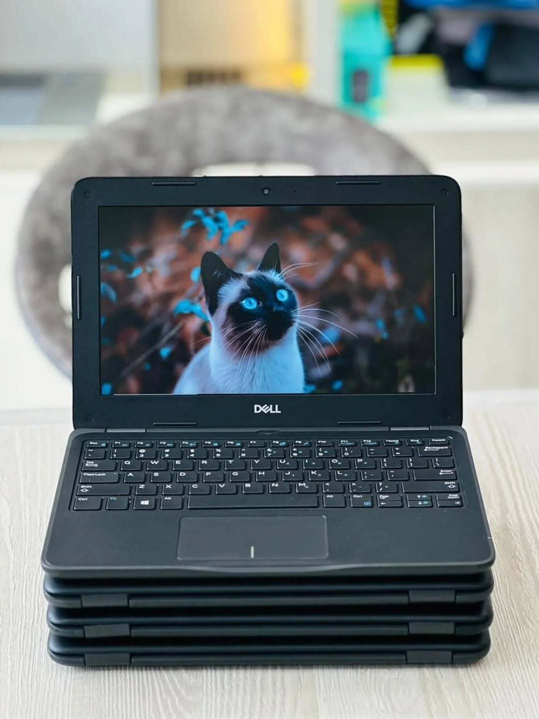 Dell Latitude 3190 side profile keyboard view
